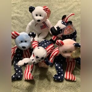 Stars and Stripes Beanie Babies